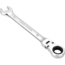 Professional Flex-Head 13mm Ratchet Spanner, Heavy-Duty Adjustable Socket Head Ratcheting Wrench, Reversible 72-Tooth Gear Mechanism, Non-Slip Grip, Ideal for Automotive & DIY (Single Wrench)