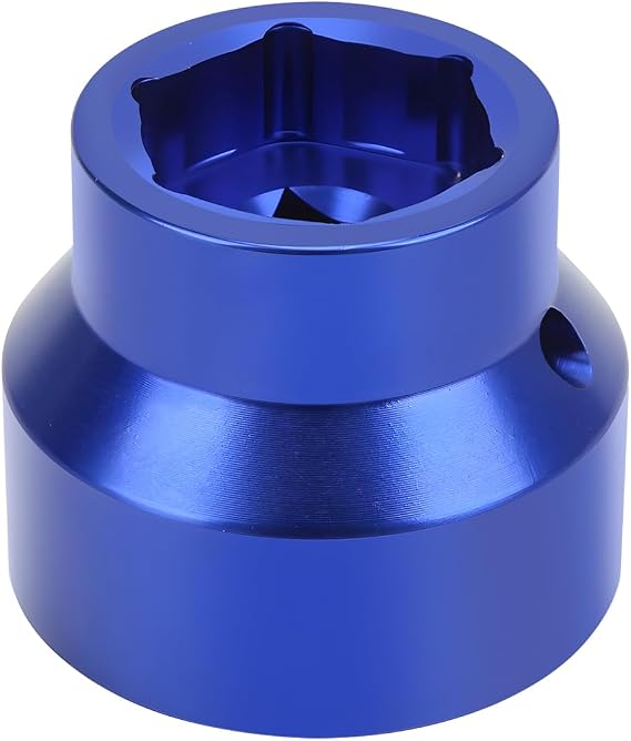 Bittwee Car Fuel Filter, Auto Oil Filter Socket Gasoline Automotive Replacement Reversible Engine Fuel Filter Cap Remover Installer Assistant Powerstroke Diesel, Universal for Vehicles(Blue)