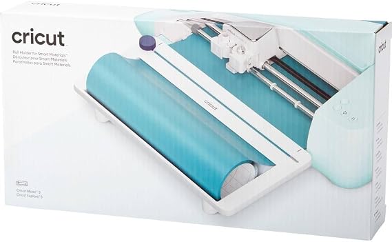 Cricut Roll Holder -with Built in Trimmer Perfect for Clean Precise Cuts of Cricut Smart Vinyl and Heat Transfer Vinyl Iron On Compatible with Cricut Maker 3 and Cricut Explore 3