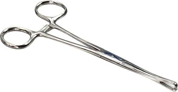HTS 164P0 6.25" Rounded Slotted Locking Pennington Forceps