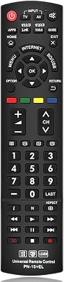 for Panasonic TV Remote Replacement, Compatible with All Panasonic LEDLCDViera LinkHDTV 3D Smart TVs