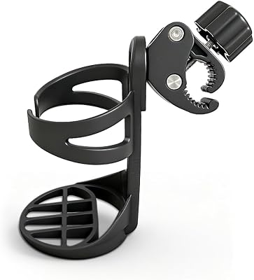 Walker Cup Holder, Wheelchair Cup Holder Fits 5 Yeti Bottles, Universal Drinks Holder Accessories for Elderly Walker, Wheelchair, Rollator, Mobility Scooter