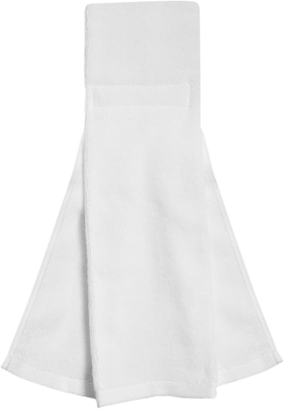 Cotton White Football Towel Quarterback - Hand Towels with Hook and Loop Closure - Versatile Sports Towels for Softball, Gym, Yoga, Golf - Men, Women, Youth