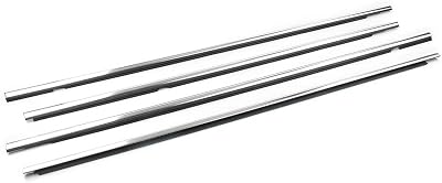 Car Door Edge Guard Chrome Seal Belt Molding Outside Weatherstrip Moulding Trim for VW for Golf for Sportsvan AM1 AN1 4PcsSet Car Door Edge Guards