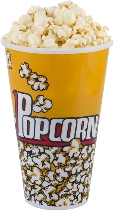 Better crafts Set of 3 Yellow popcorn bowl tubs. 7 x 4.5 inches. Perfect for having a movie night at home, parties, and more!