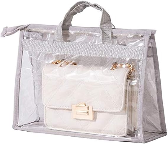 Handbag Organizer Closet Organizer Leather Bag Transparent Sealed Hanging Bag-39CM