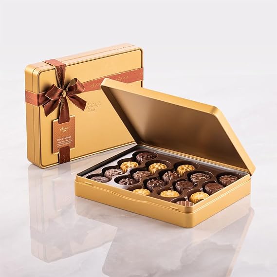 Bateel | Assorted Mahmoul Tin | Small | Gourmet Selection | 10 oz