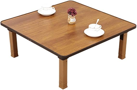 Korean Style Folding Table for Home Square Dining Table for Bay Window Tea House 70 * 70cm