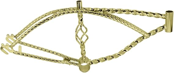 Lowrider Bike 20 Cage Twisted Frame Gold.