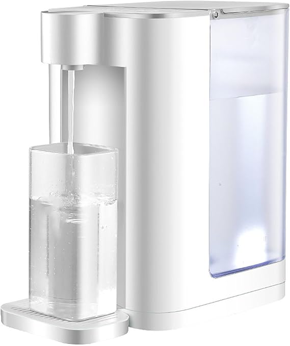 Instant Hot Water Dispenser,Countertop Water Boiler, with Removable 3L Tank, 5 Temperature Presets,2100W Fast Boil,with LED Night Light,Safety Lock(Color:White)