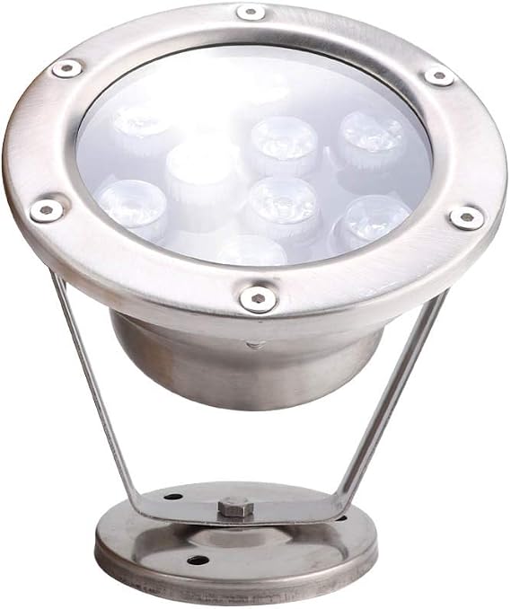 Led水中光rgb屋外防水カラフルな噴水スポットライト24wステンレス鋼ip68 Ac 24v水族館噴水池 3w