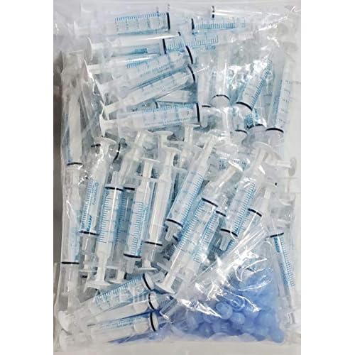 BAXA ExactaMed Oral Liquid Medication Syringe 5cc  5mL 100PK Clear Medicine Dose Dispenser with Cap Exacta-Med Baxter Comar Latex Free