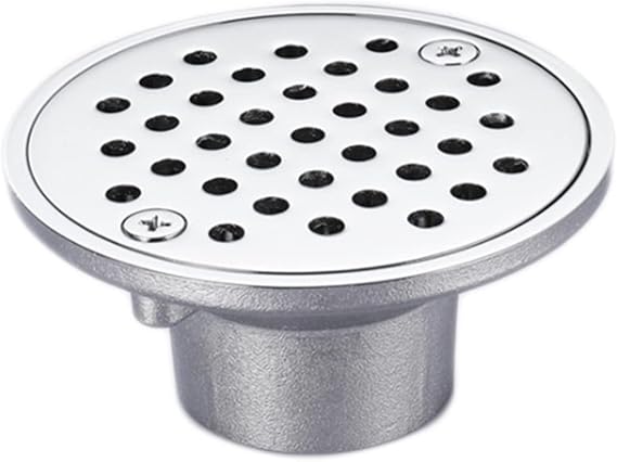 Drain Protector,Sink Strainer, Plug Brass Round Cover Shower Waste Drainer Grate Shower Dra