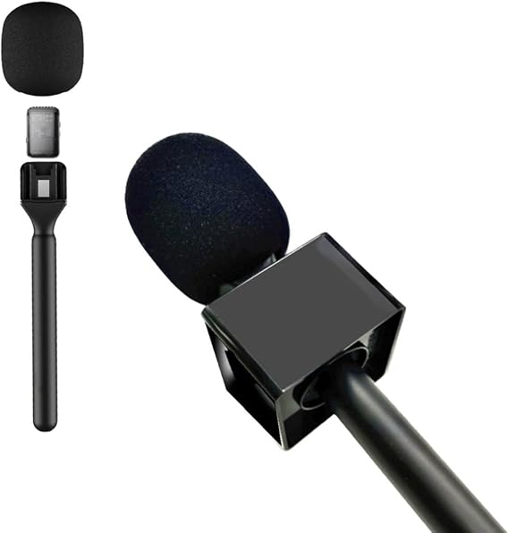 Magnetic Stand Holder for DJI Mic Mini/2/3 Rode Wireless GO II/Micro/Insta360 Air Handle Rig Flag Interview Lavalier Wireless Microphone Magnet Handheld Adapter Mount for Synco G1/Hollyland Lark M1