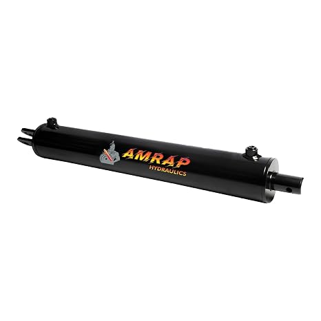 5x24 Hydraulic Log Splitter Cylinder 5" Bore x 24" Stroke x 2" Rod, Welded Double Acting Cylinder for Wood Splitter, 3500 PSI, 1/2" NPT Ports Heavy-Duty, Universal Fit for All Major Brands