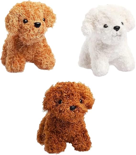 Embhlitfe 3 Pcs Plush Puppy,Small Stuffed Animals Dog Plush Animal Toy,Cute Miniature Plushie Dogs Dolls Small Stuffed Dogs for Kids Pet Lovers Children Christmas Valentine's Day Birthday Gifts