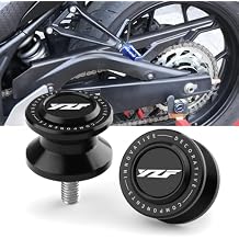 6MM Swingarm Spools Fit For Ya.maha YZF R7 R1 R6 R6S R9 YZF600R 2023 2024 2025 | Rear Frame Stand R7 R3 R1 R9 M6 Swingarm Spools Frame Sliders R7 R3 R1 Stand Support Accessory YZF Accessories BK