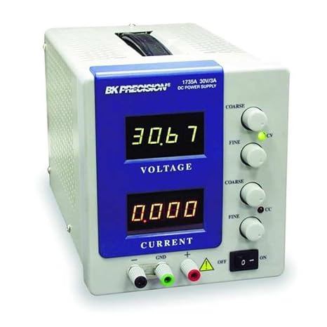 B&K Precision 1735A Single Output DC Power Supply, 4 Digit LED Display, 0-30 V Output Voltage, 0-3 A Output Current