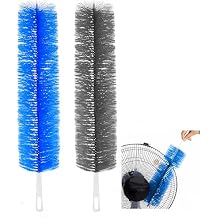 Fan Cleaner Brush,Fan Brush Cobweb Duster Microfiber Duster Ideal for Ceiling Duster, Household Duster Curtains,Fan Cleaner for Box Fan(2PCS)
