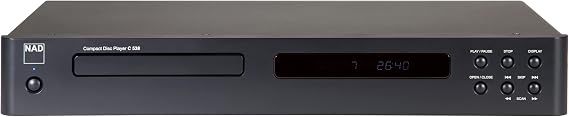 NAD C 538 CD Player - Wolfson 24-bit DAC, CD-R/CD-RW Playback, Optical/Coaxial