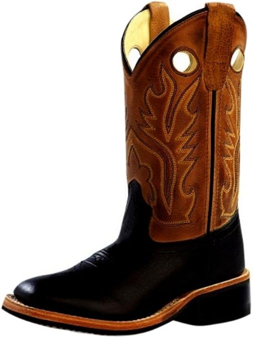 Old West Boys' Western Boot Broad Square Toe - Bsy1810g