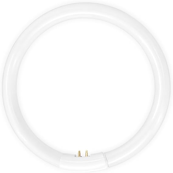 Poweka T5-22W Circular Bulb,7.25 inch Round Mirror Light Bulb Replacement Compatible with Floxite/Zadro/Rialto Makeup Magnifying Vanity Mirror, Makeup Mirror Fluorescent Light Bulb