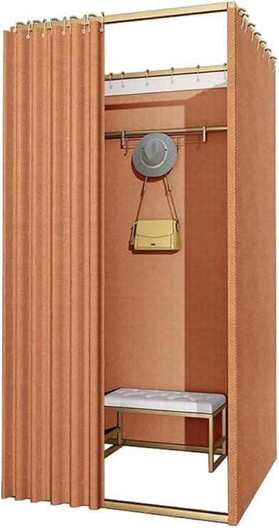 dressing room Pink Temporary Dressing Room Mobile Clothing Store Fitting Room removable Dressing Room gold room divider DIY Temporary Locker Room fitting room