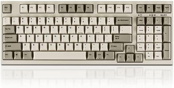 Leopold FC980MBT Two Tone White Bluetooth PD Double Shot PBT Mechanical Keyboard Cherry MX Blue