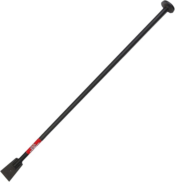 Steel Tamping and Digging Bar, 3/8 in Thick Blade | Heavy Duty Tamper Tool for Rocky Ground, Soil Tamping and Backfill, 100% Made in USA