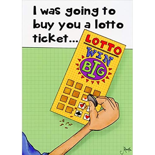 Oatmeal Studios Buy You a Lotto Ticket FunnyHumorous Wedding Anniversary Congratulations Card