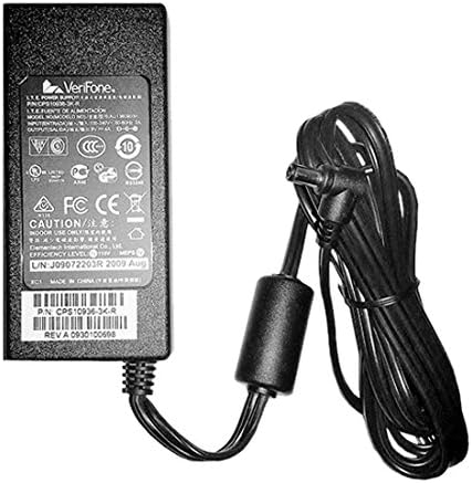 VeriFone VX 520 POS Dual Comm EMV Reader Power Supply Cord Cable Charger AC/DC Adapter