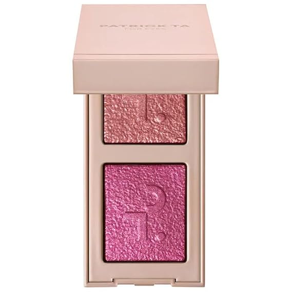 P4TRICK T4. - Major Dimension Eye Illusion Eyeshadow Duo - Color: I'm With Her (rose gold sparkle)
