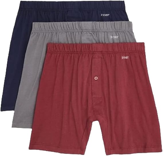 2(X)IST 3-Pack Pima Cotton Knit Boxer