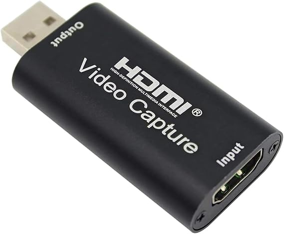 Coverzone Ses Video Yakalama Kartı 1080P 30fps HDMI USB Yakalama Kartları DSLR Video Kamera Oyun - Canlı Akış - Video Konferans - Öğretim için Aksiyon Kamerası ile Kayıt