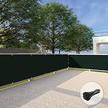 Patio 3' x 15' Balcony Privacy Screen Apartment Railing Covers Fence Panels for Outdoor, Temporary Fencing for Porch Deck Backyard Net Mesh with Zip Ties, Green