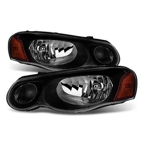 ACANII - For 2004-2006 Chrysler Sebring SedanConvertible Black Headlights Headlamps Replacement Driver  Passenger Side