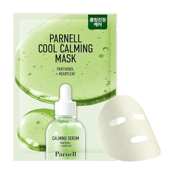Parnell Panthenol Heartleaf Cool Calming Mask 10ea, korea skin care, korea beauty