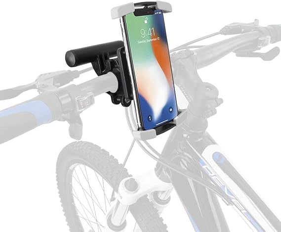 Ibera Multi Phone Holder - Secure and Adjustable Bicycle Phone Mount - Universal Compatibility - Easy Installation (Bar Clamp)