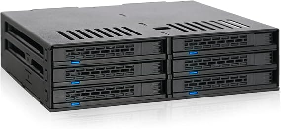 ICYDOCK ExpressCage 2.5" SATA HDD / SSD x 6 Removable 5.25" Bay | MB326SP-1B