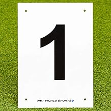 Vermont A4 Number Plates For Sports Pitches & Courts [1-12] | High-Visibility Number Plates (1)