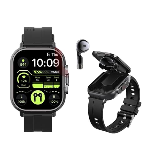 New Smart Watch D8 TWS 2 in 1 Wrirelerss Bluetuth Noise Cancelling Earphones 2" Sports Heart Rate NFC Ultra Smartwatch 2025 High for Reliable Electronic Component, Precision, Stable Performance