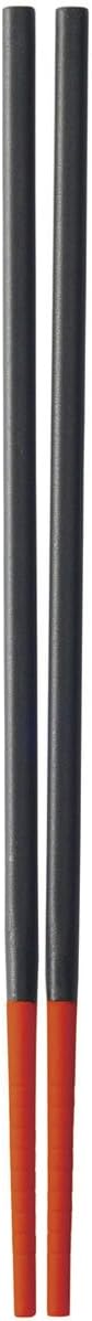 Silicone Tip Chopsticks, Red (Standard 25cm)