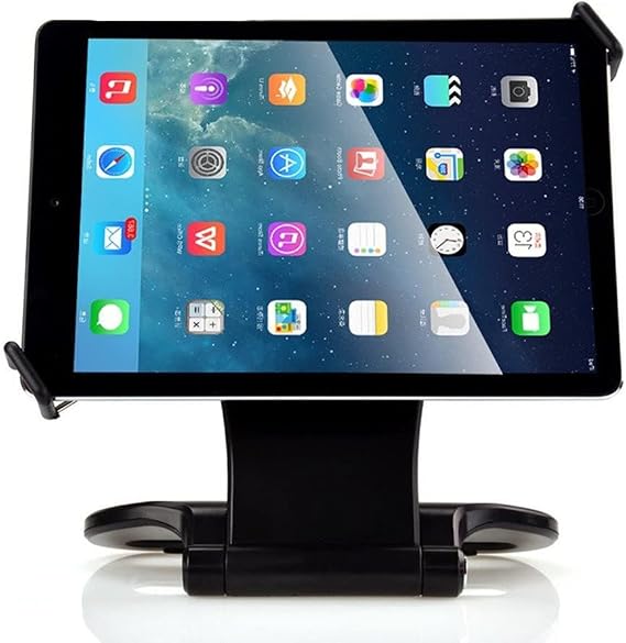 Kastar 360 Swivel Rotating Stand Holder Tabletop Stand with Collapsible Base for All iPad Series: iPad1, iPad2, iPad3, iPad4, iPad mini, iPad Air, Samsung Galaxy Tablets and 7"-10" Tablet PC (Black)