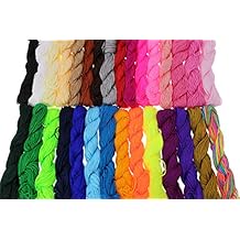 1mm Chinese Knotting Cord 900 Yards Assortment Braided Nylon Bracelet Beading Cord Beading String for Lanyard-Bracelet-Necklace-DIY Crafts- Kumihimo Supplies & Jewelry Making