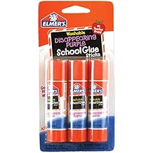 Elmer's Disappearing Purple School Glue Sticks, 0.21 oz Each, 2-3 Packs (E520)