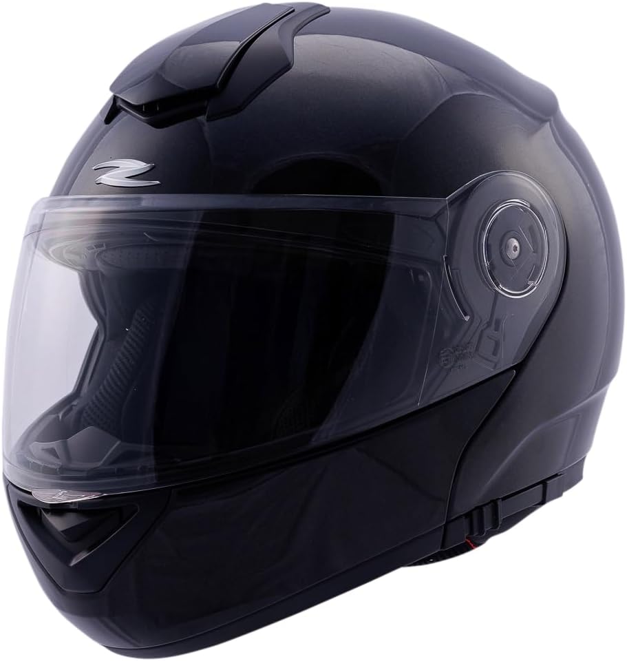 ZEUS-ZS 3050 Jaw Drop Motorcycle Helmet Pearl Black XL