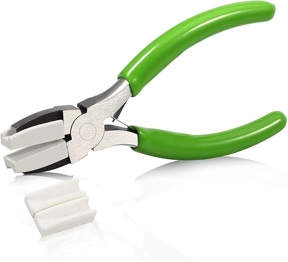 SPEEDWOX 5-Inch Flat Nose Plier Nylon Jaw Pliers Soft Jaw