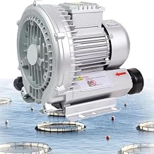 120W-7500W Regenerative Blower Single/Three Phase Vortex Ring Blower, Regenerative Blower Vacuum Pump for Air Blowing or Suction for Sewage Aeration Aquarium Fish Pond(1.5KW/220V)