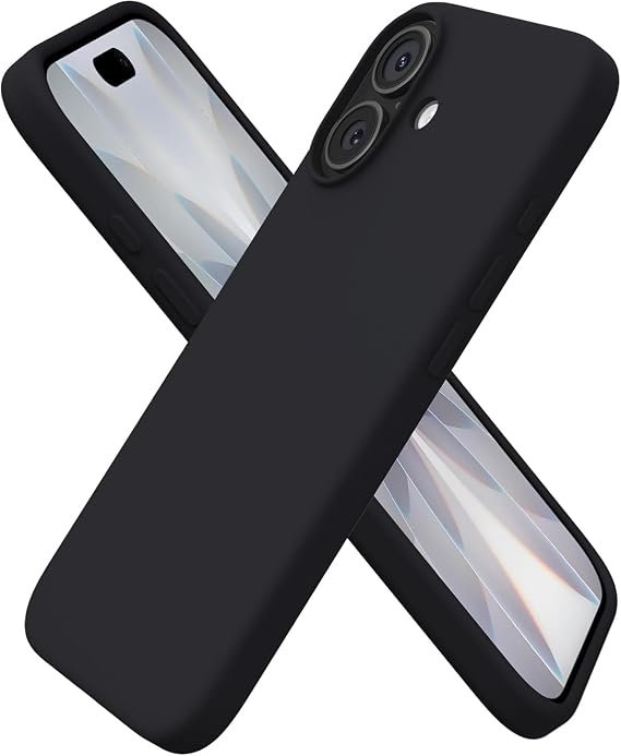 HARVORTEZ iPhone 17 Kılıf 6.3" ile Uyumlu Premium Sıvı Silikon Kılıf - Yumuşak Dokulu, Mikrofiber Kadife Astarlı, 3 Katmanlı Darbe Emici Sert Kapak - Siyah