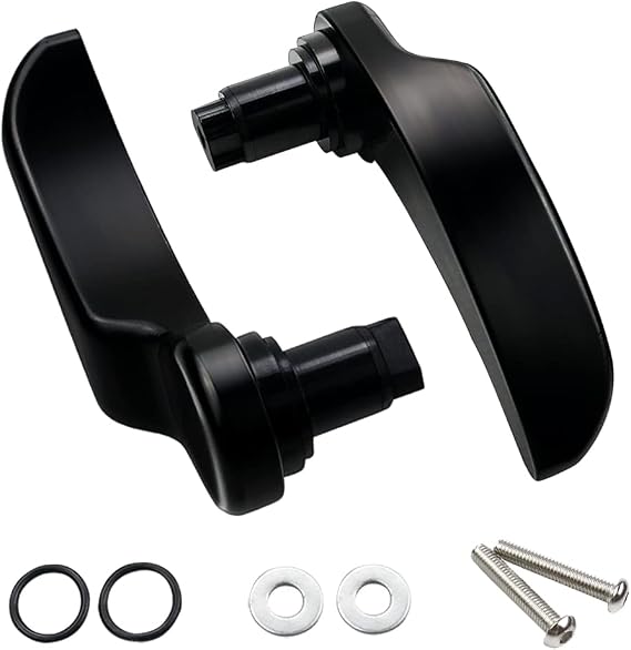 MDPROMCP Saddlebag Latch Lever Aluminum Saddle Bag Lid Lifters Gloss Black | Compatible with Davidson 2014-2025 Street Glide Road King Special Road Glide Special Ultra Limited with Hard Bags